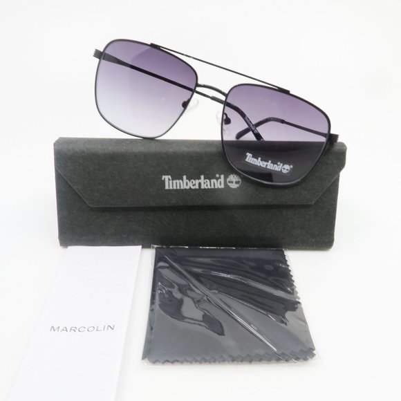 Timberland Other - TIMBERLAND TB7257 01B 58mm Black Metal/Lavender Gradient Pilot New Sunglasses.